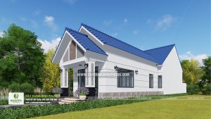 Thiết kế nhà cấp 4 mái thái 120m2 Cô Tính tại Bình Long 07